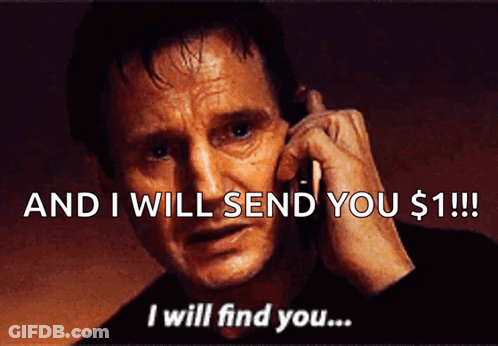 Man Says And I Will Send You $1!!! GIF