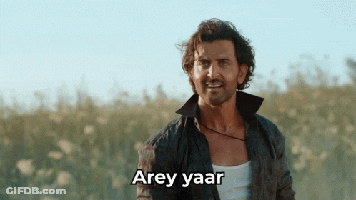 Man Says Arey Yaar GIF