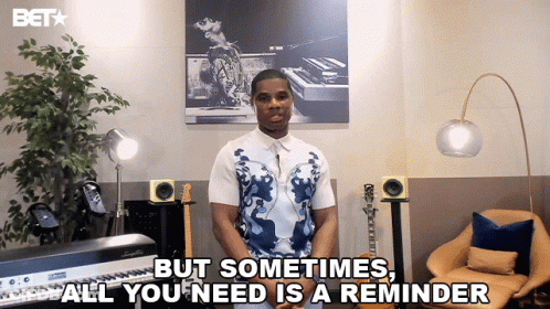 Man Says But Sometimes All You Need Is A Reminder At Piano GIF