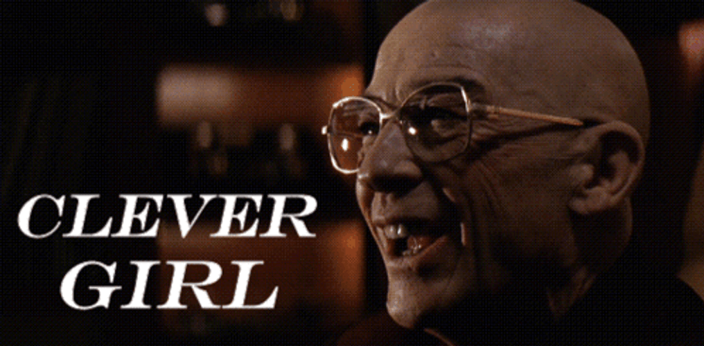 Man Says Clever Girl While Smiling GIF
