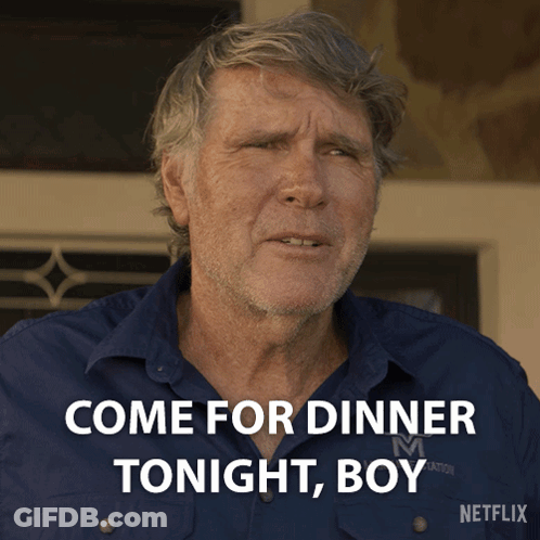 Man Says Come For Dinner Tonight Boy On Netflix GIF