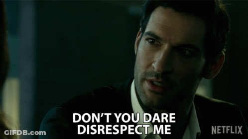 Man Says Don't You Dare Disrespect Me In Netflix Ad GIF