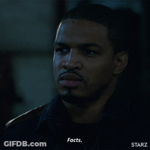 Man Says Facts In Starz Advertisement GIF