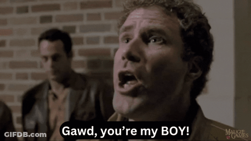 Man Says Gawd You're My Boy In Front Of Another Man GIF
