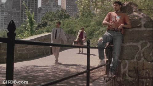 Man Says Give Me Your Money And Wallets GIF