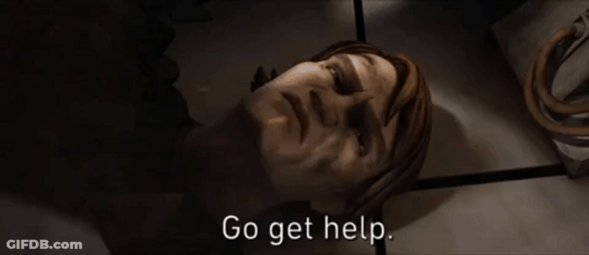 Man Says Go Get Help GIF