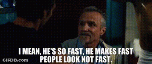 Man Says He's So Fast Makes Fast Look Not Fast GIF