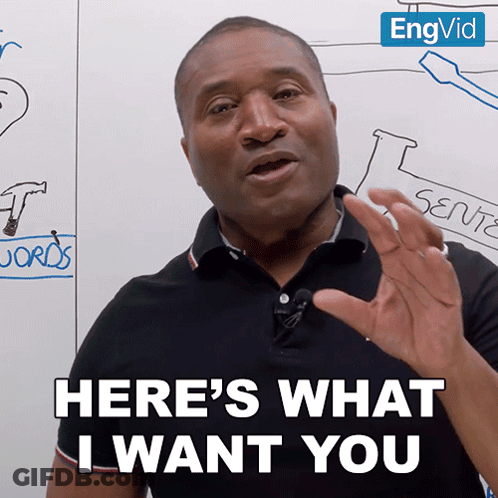 Man Says Here's What I Want You In Front Of Whiteboard GIF