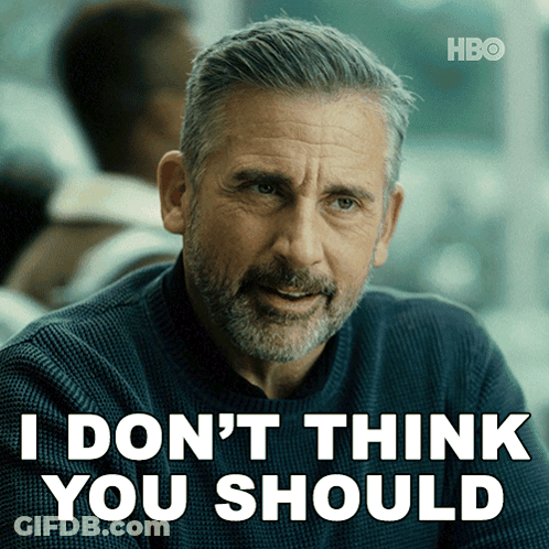 Man Says I Don't Think You Should In Front Of HBO Logo GIF