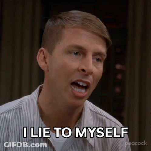 Man Says I Lie To Myself Peacock Ad GIF