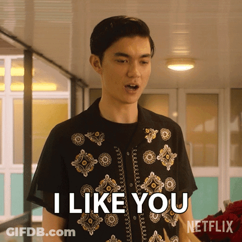 Man Says I Like You In Netflix Ad GIF