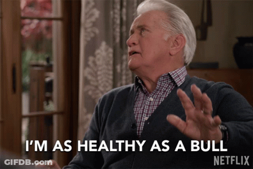 Man Says I'm As Healthy As A Bull On Netflix GIF