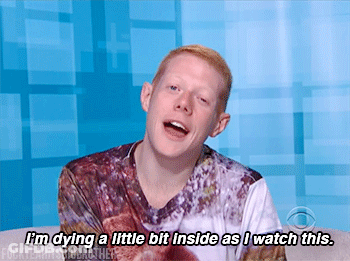 Man Says I'm Dying A Little Bit Inside Watching This On CBS GIF