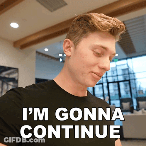 Man Says I'm Gonna Continue Looking Down GIF