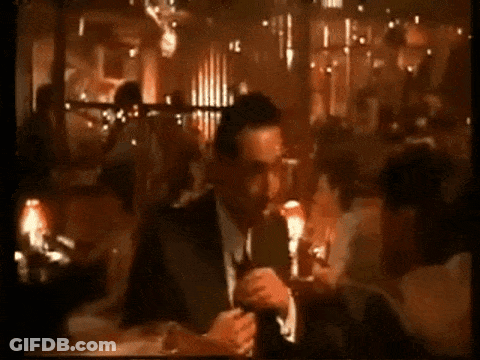 Man Says I'm Gonna Go Get The Papers In Dark Room GIF