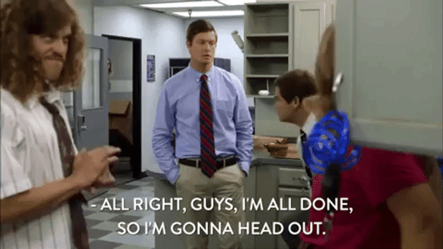 Man Says I'm Gonna Head Out GIF