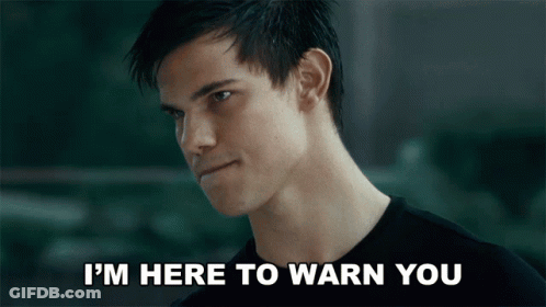 Man Says I'm Here To Warn You Looking At Camera GIF