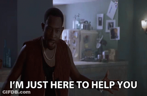 Man Says I'm Just Here To Help You In Kitchen GIF