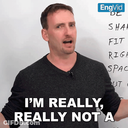 Man Says I'm Really Really Not A In Front Of Whiteboard GIF