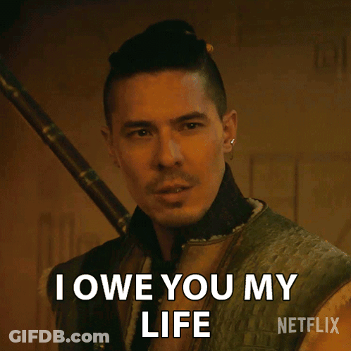 Man Says I Owe You My Life Netflix Ad GIF