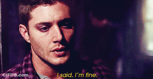 Man Says I Said I'm Fine In Blurry Photo GIF