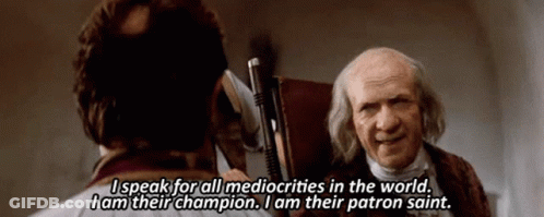 Man Says I Speak For All Mediocrities In The World I Am Their Champion GIF