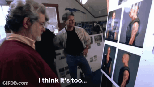 Man Says I Think It's Too Looking At Pictures GIF