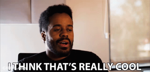 Man Says I Think That's Really Cool In Front Of Window GIF