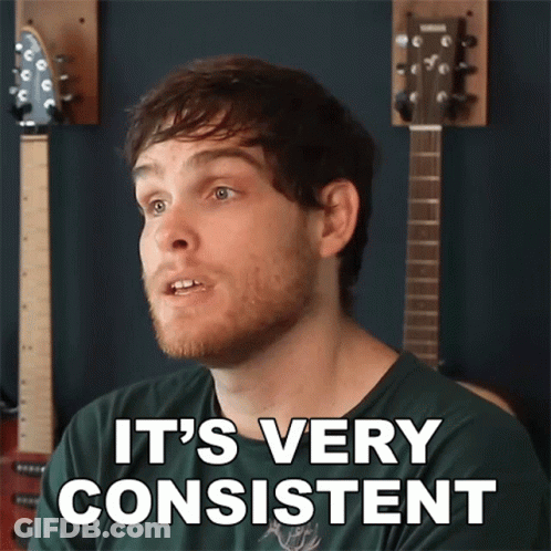 Man Says It's Very Consistent In Front Of Guitars GIF