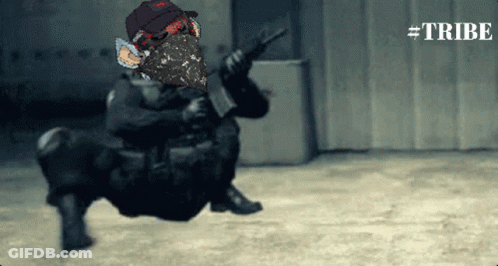 Man Says It's War Going On Dark Room GIF