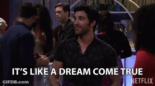 Man Says Like A Dream Come True Netflix Ad GIF
