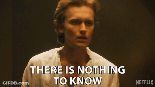Man Says Nothing To Know GIF