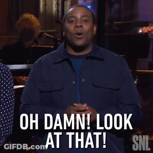 Man Says Oh Damn Look At That On SNL GIF