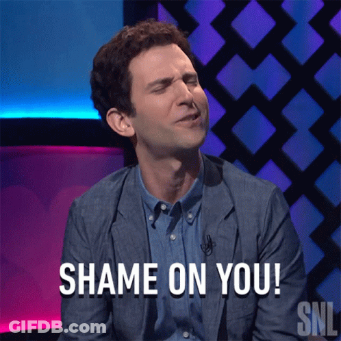 Man Says Shame On You SNL GIF