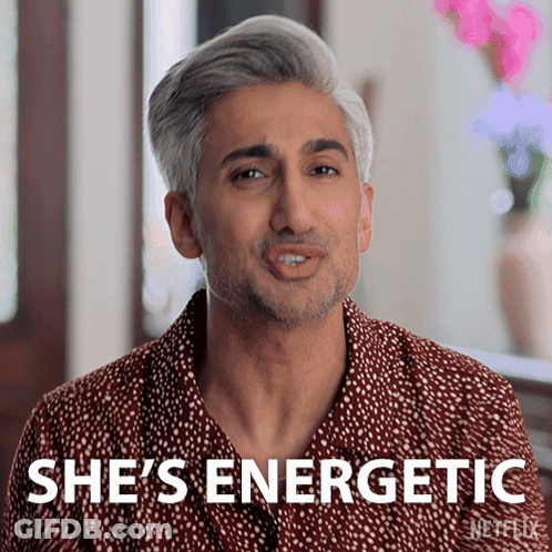 Man Says She's Energetic Netflix Ad GIF