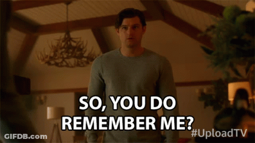 Man Says So You Do Remember Me In Front Of Chandelier GIF