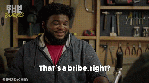 Man Says That's A Bribe Right In Front Of Tools GIF