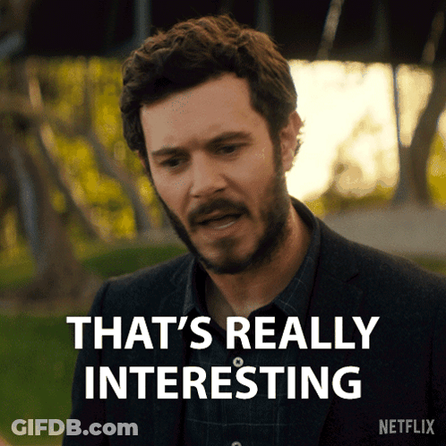 Man Says That's Really Interesting Netflix Ad GIF