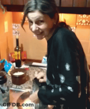 Man Says The Cheese Is Old And Moldy While Another Man Looks On GIF
