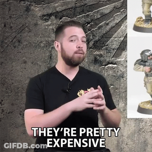 Man Says They're Pretty Expensive In Front Of Soldier Statue GIF