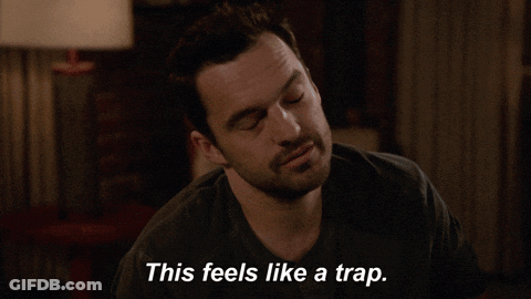 Man Says This Feels Like A Trap GIF
