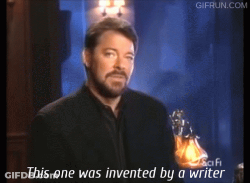 Man Says This One Was Invented By A Writer On A Screen GIF