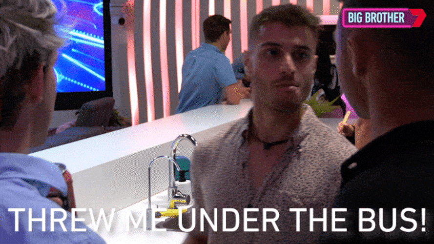 Man Says Threw Me Under The Bus GIF