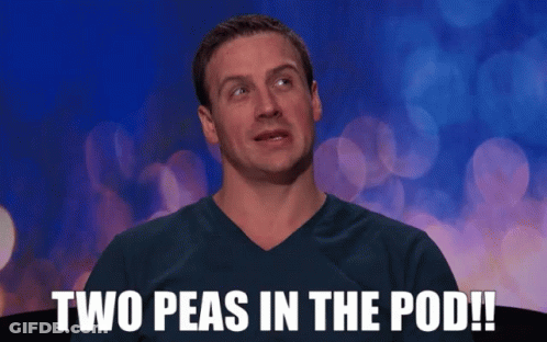 Man Says Two Peas In The Pod GIF