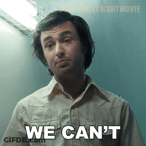 Man Says We Can't Saturday Night Movie Logo GIF