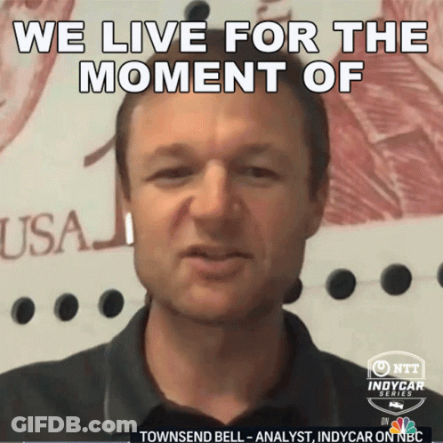 Man Says We Live For The Moment On NBC GIF
