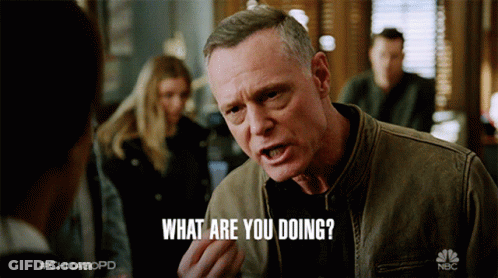 Man Says What Are You Doing TV Show Scene GIF