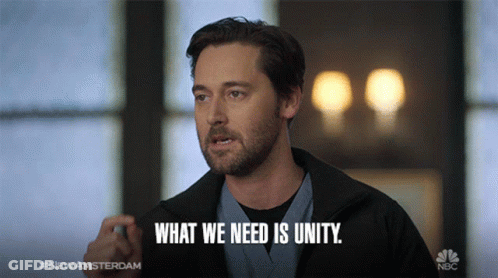 Man Says What We Need Is Unity GIF