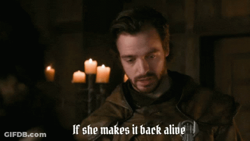Man Says When She Makes It Back Alive Dark Room GIF