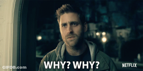 Man Says Why Why At Netflix Ad GIF